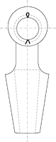 G-6412 Green Pin Spelter Socket Technical Drawing